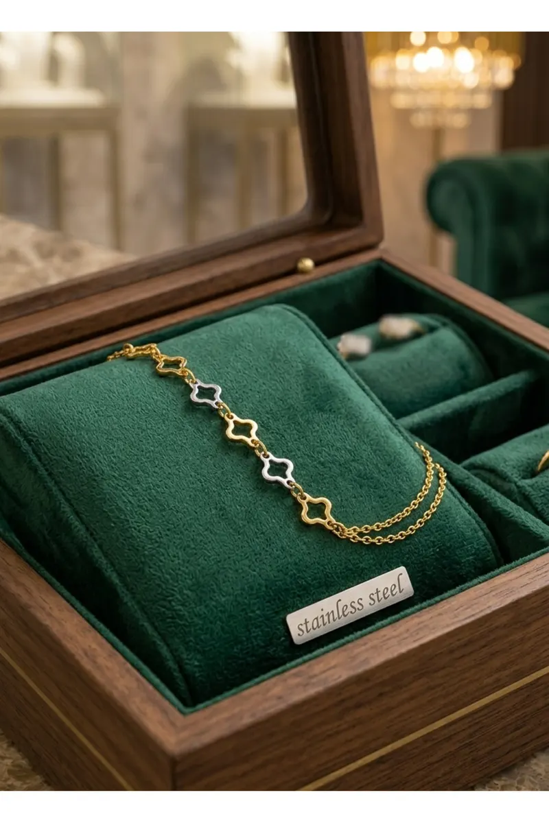 Gold Beyaz Renk Van Clef Çelik Şahmeran